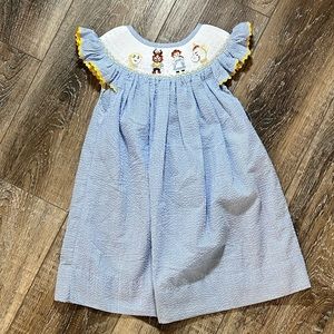 Beauty and the Beast seersucker dress